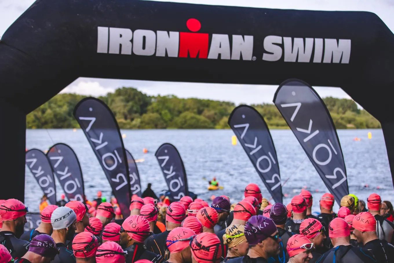 Ironman triathletes at Pennington Flash